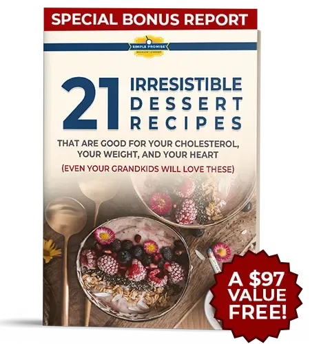 Bonus 1 — 21 Irresistible Dessert Recipes ebook for heart health